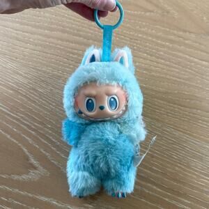 Labubu Authentic Keyring The Monsters Big Into Energy Pop Mart HOPE in Blue